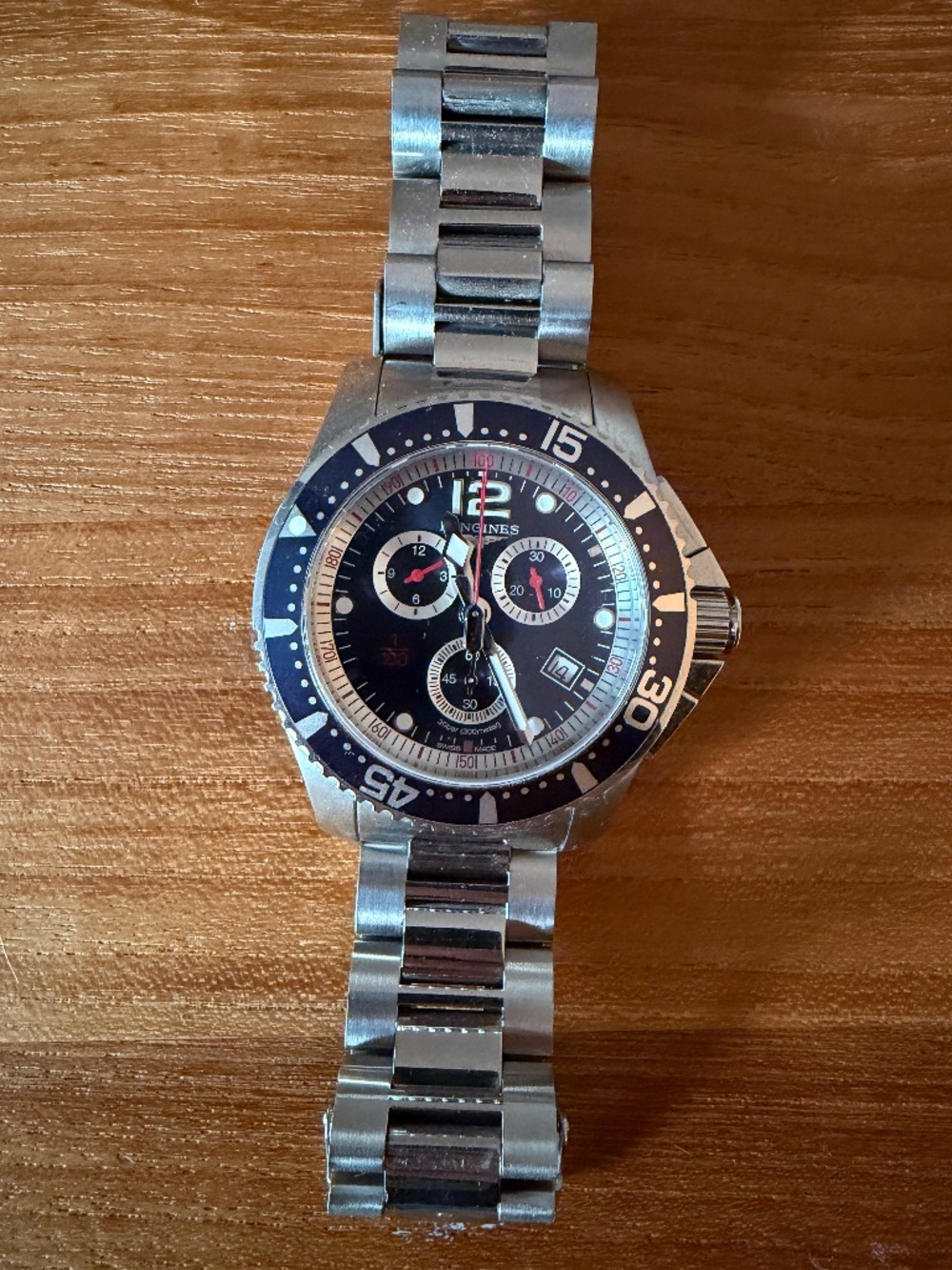 Longines HydroConquest Chronograph – Stainless Steel Dive Watch (300m)